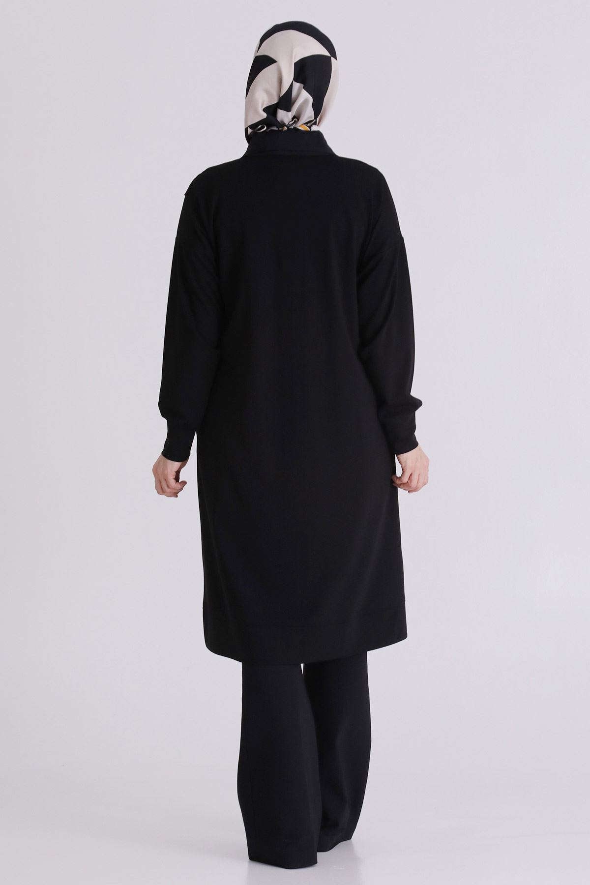 Büyük Beden Tesettür Tunik 20134 Siyah