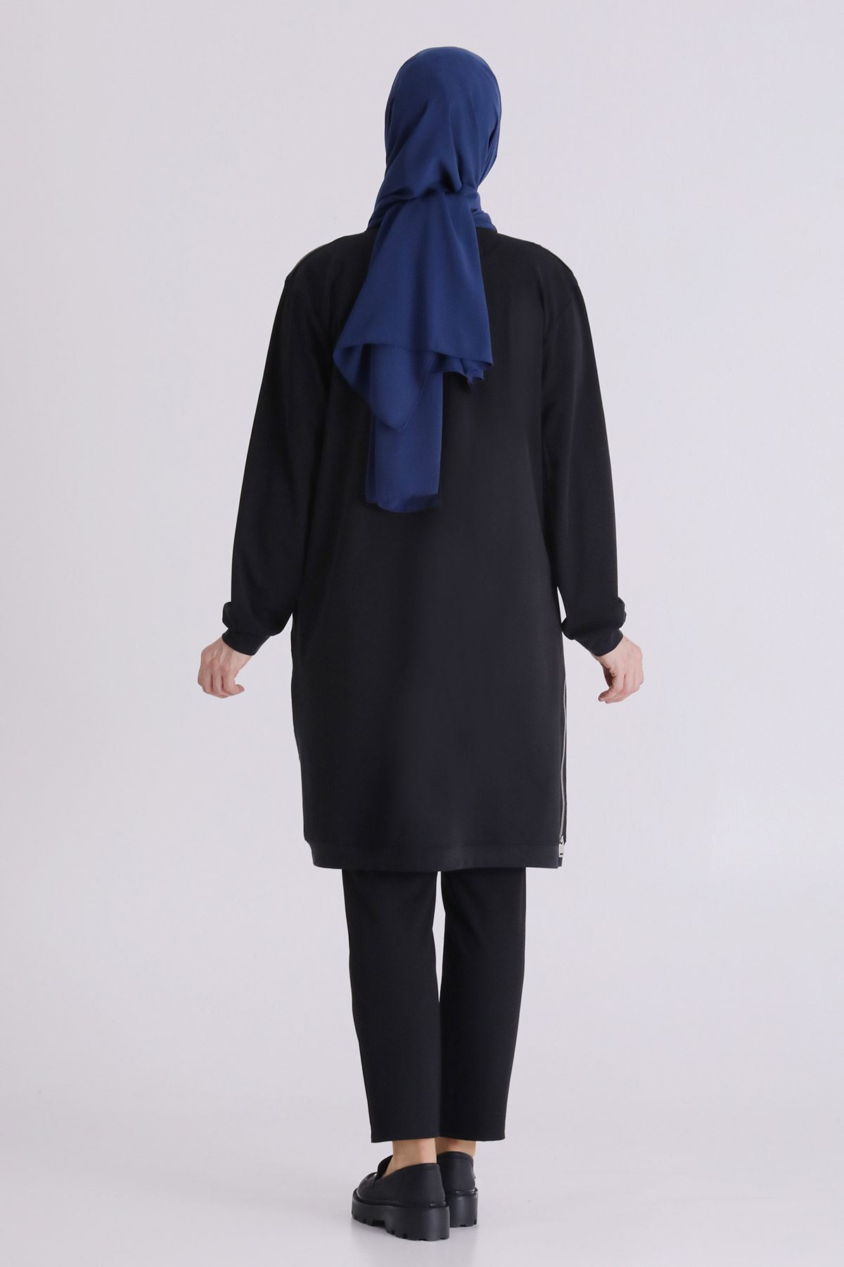Büyük Beden Tesettür Tunik 20137 Siyah