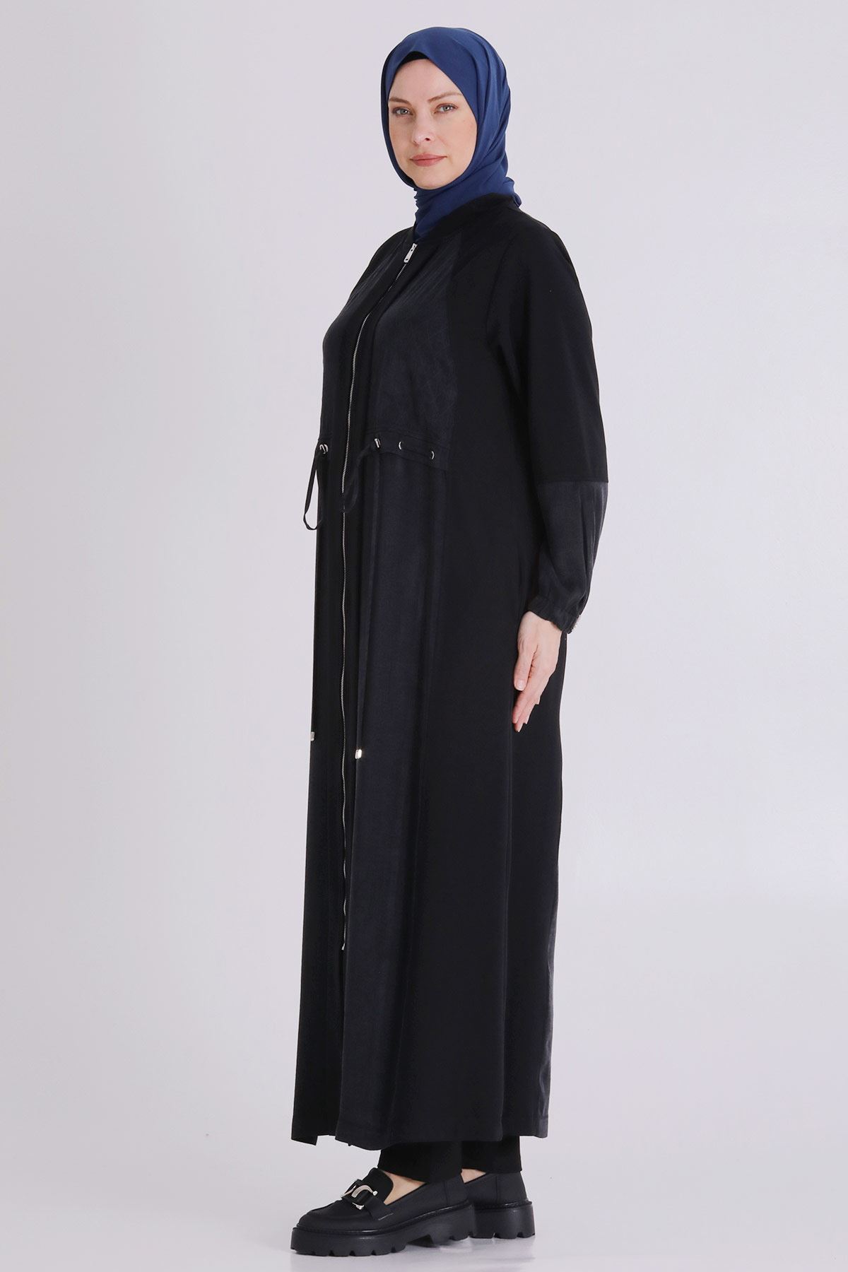 Büyük Beden Tesettür Ferace 28082 Siyah