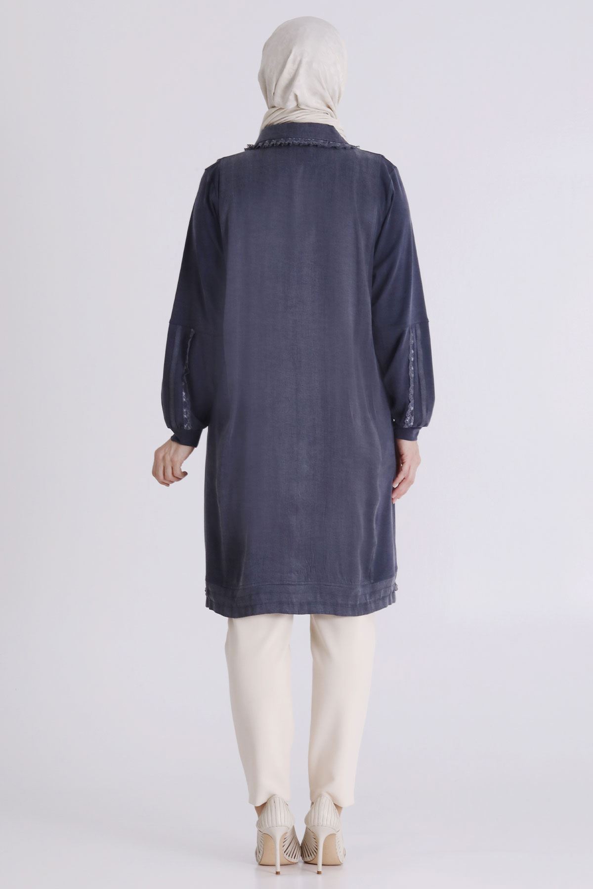 Büyük Beden Tesettür Tunik 20138 Lacivert