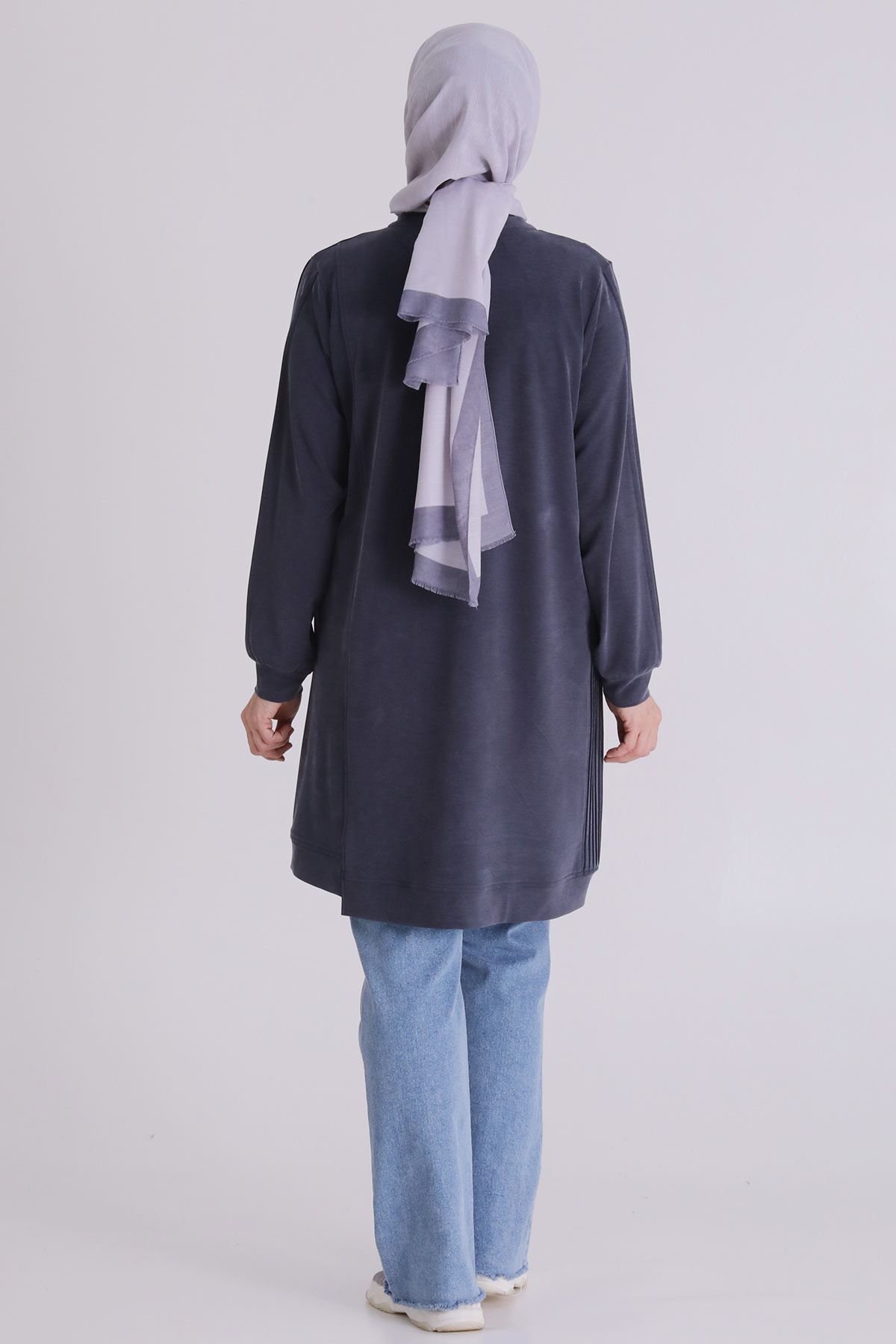 Büyük Beden Tesettür Tunik 20140 Lacivert