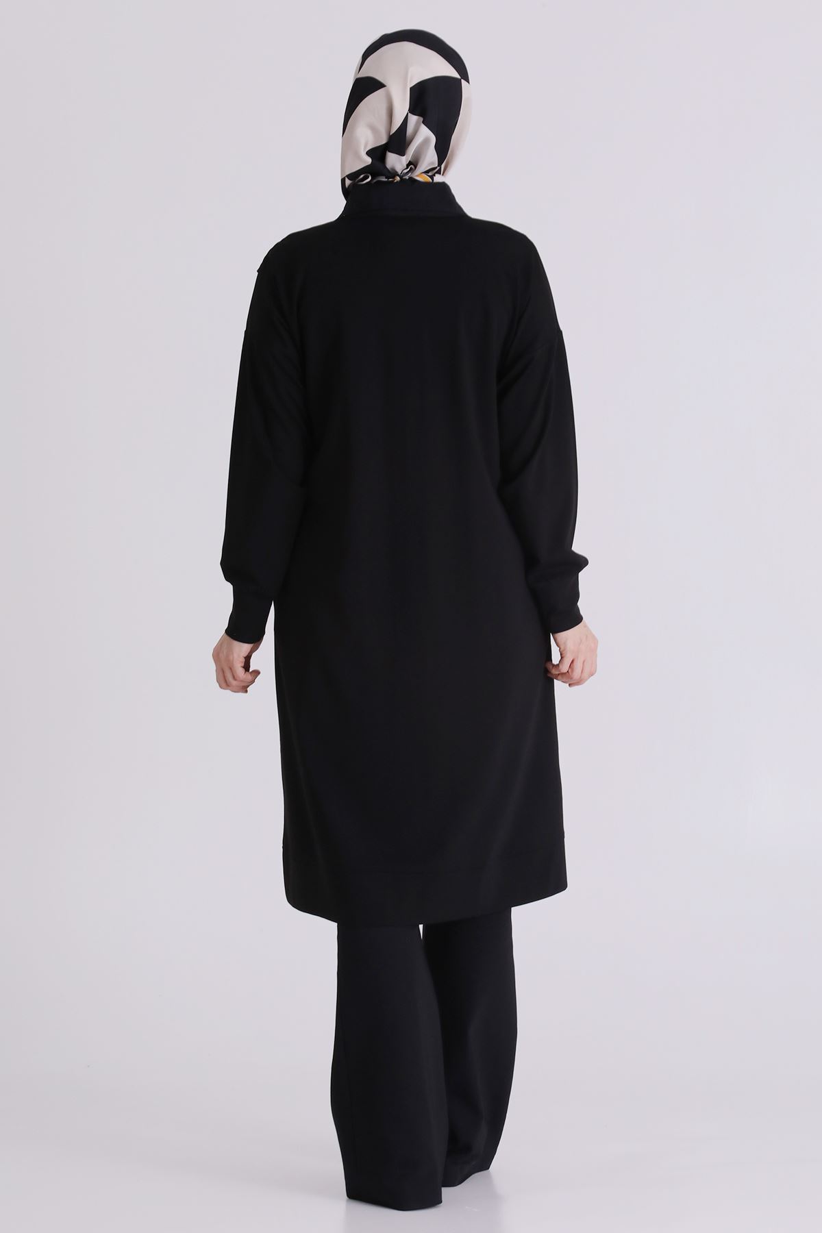 Büyük Beden Tesettür Tunik 20134 Siyah