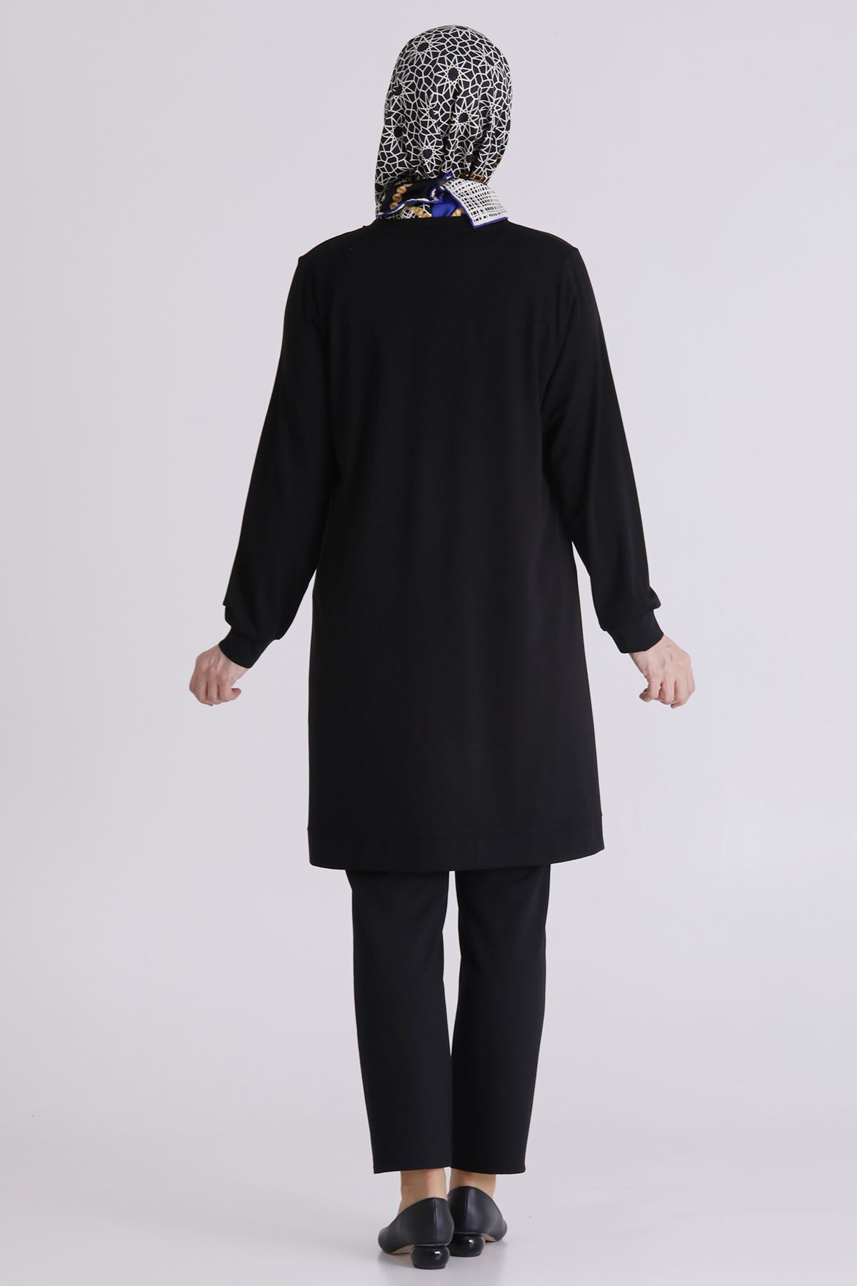Büyük Beden Tesettür Tunik 20135 Siyah