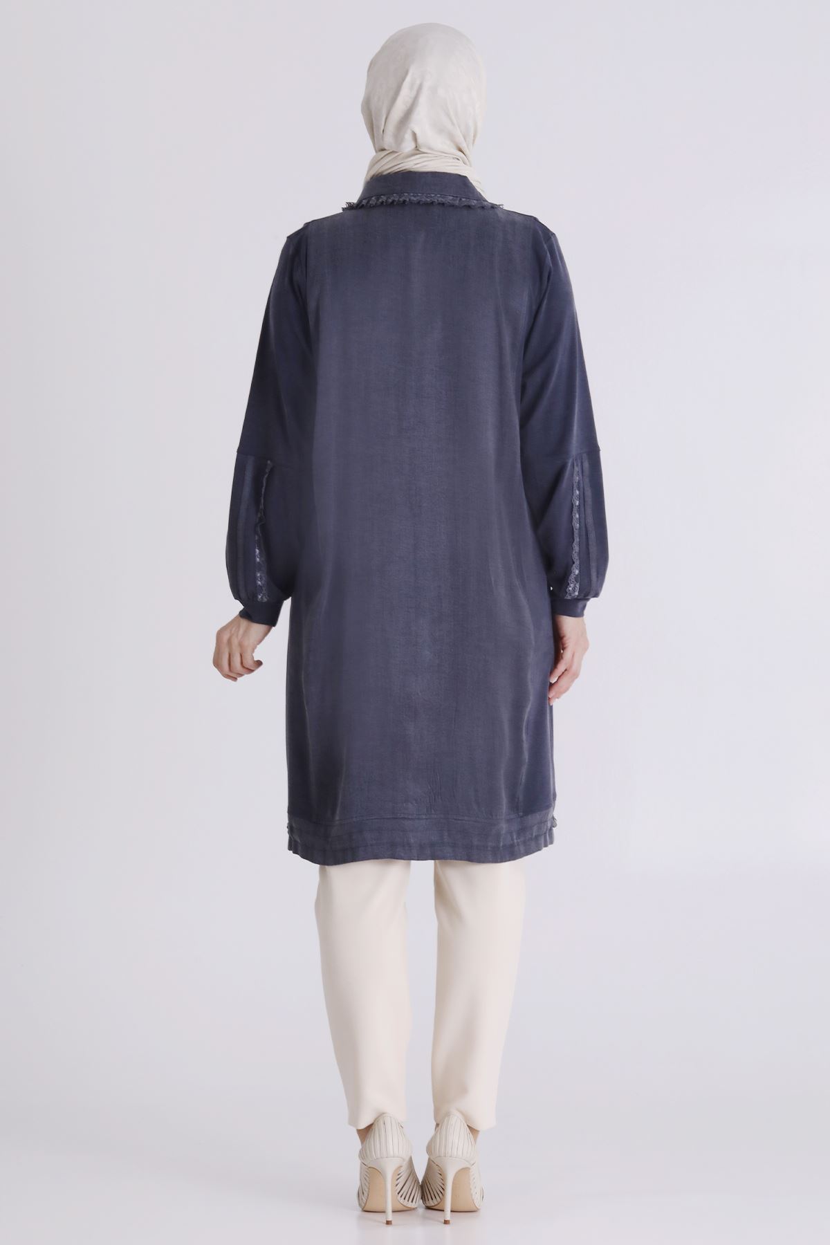 Büyük Beden Tesettür Tunik 20138 Lacivert