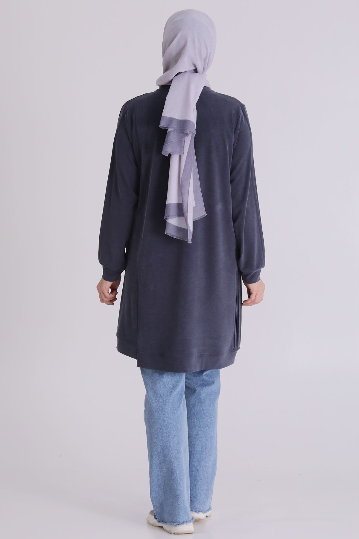 Büyük Beden Tesettür Tunik 20140 Lacivert