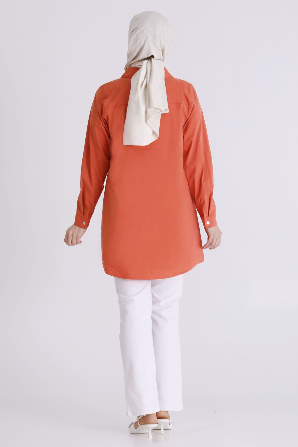 Büyük Beden Tesettür Tunik 2358 Şeftali
