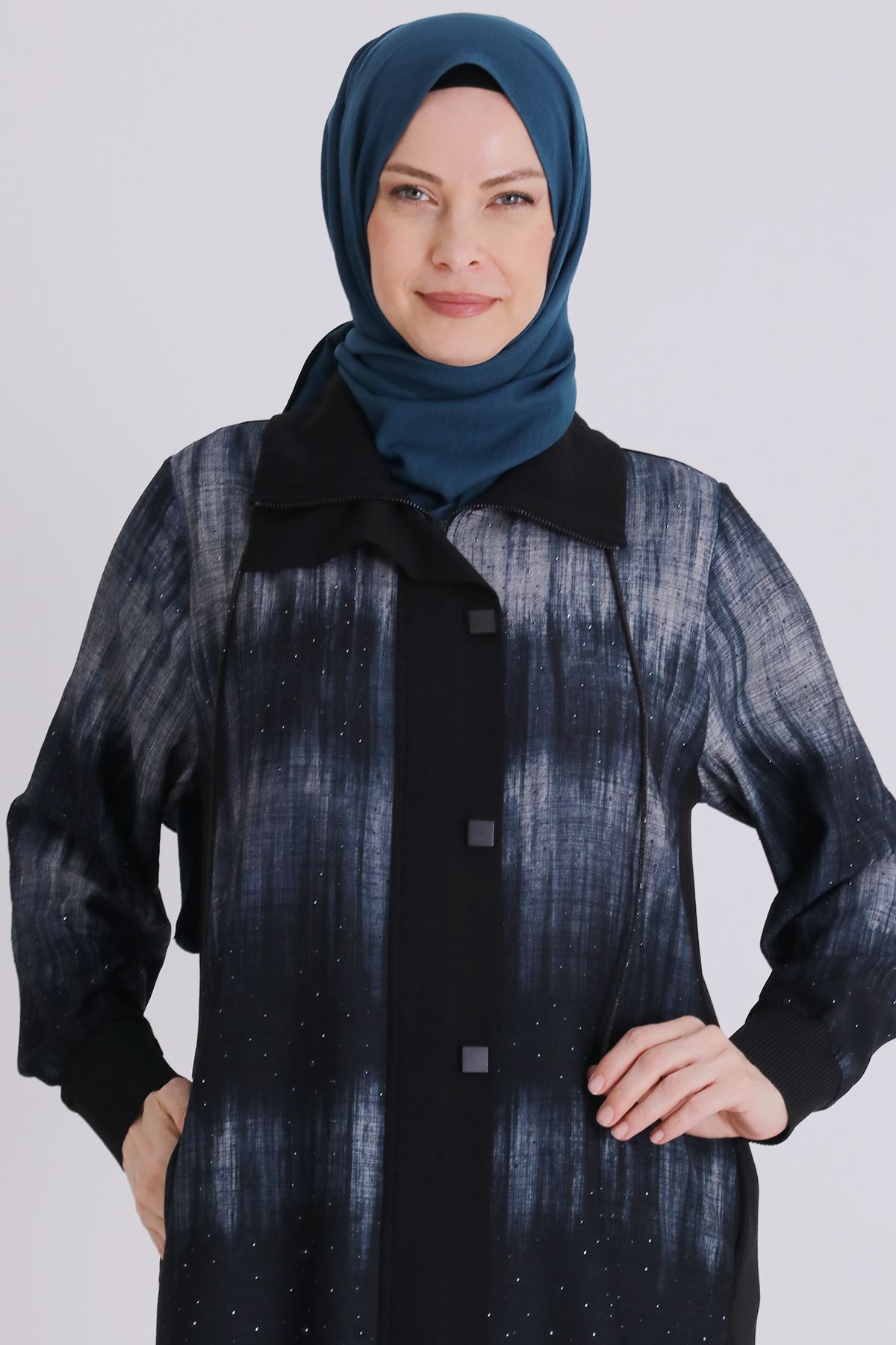 Büyük Beden Tesettür Kap 25147 Siyah