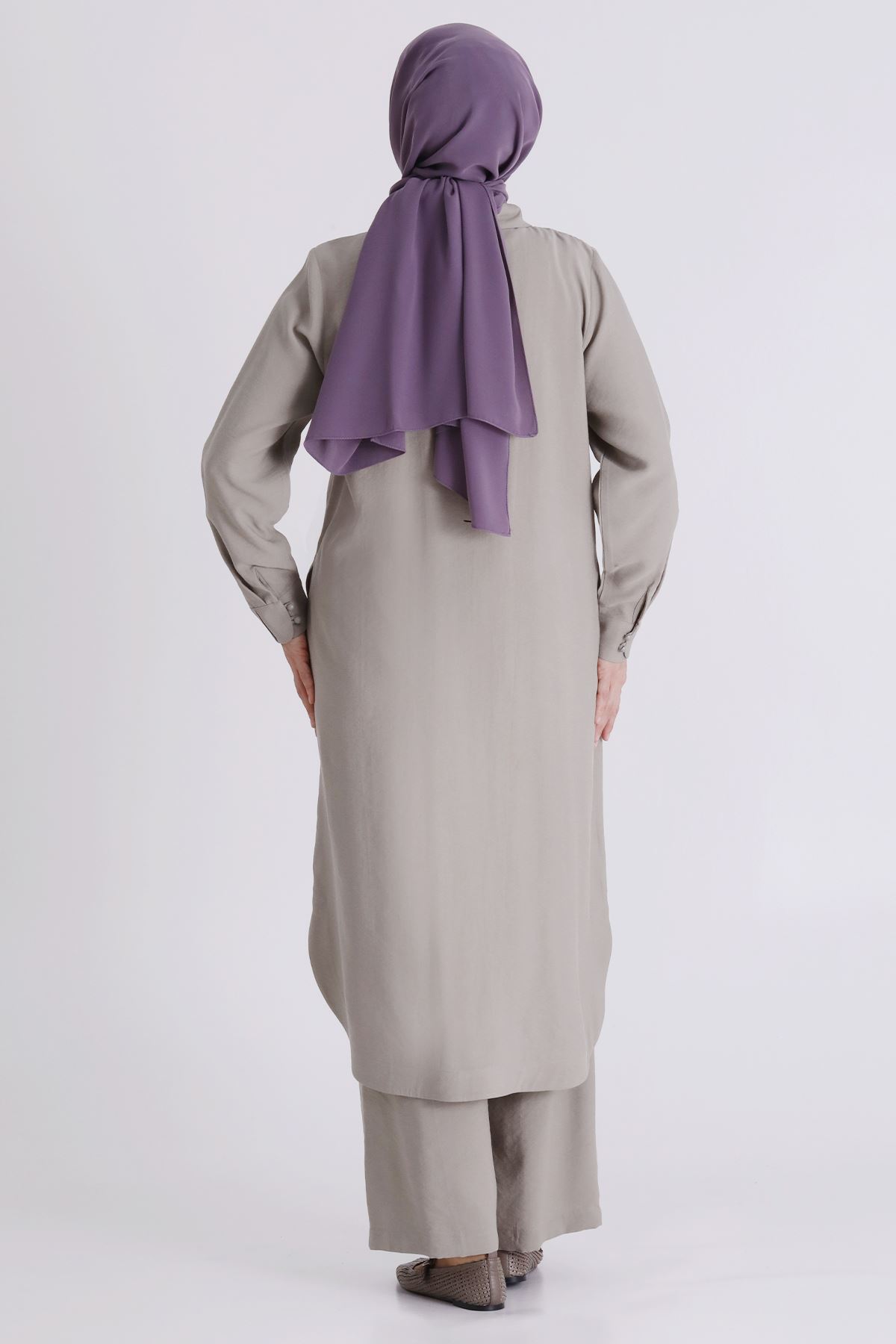 Büyük Beden Tesettür Pantolonlu Takım 35149 Küf