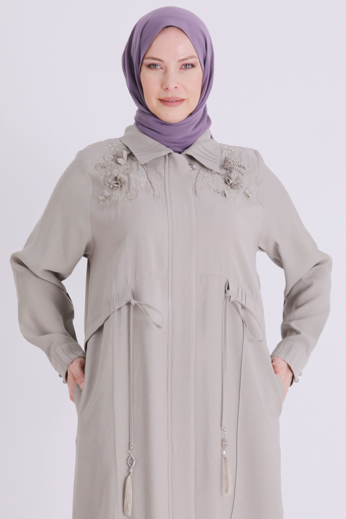 Büyük Beden Tesettür Pantolonlu Takım 35149 Küf