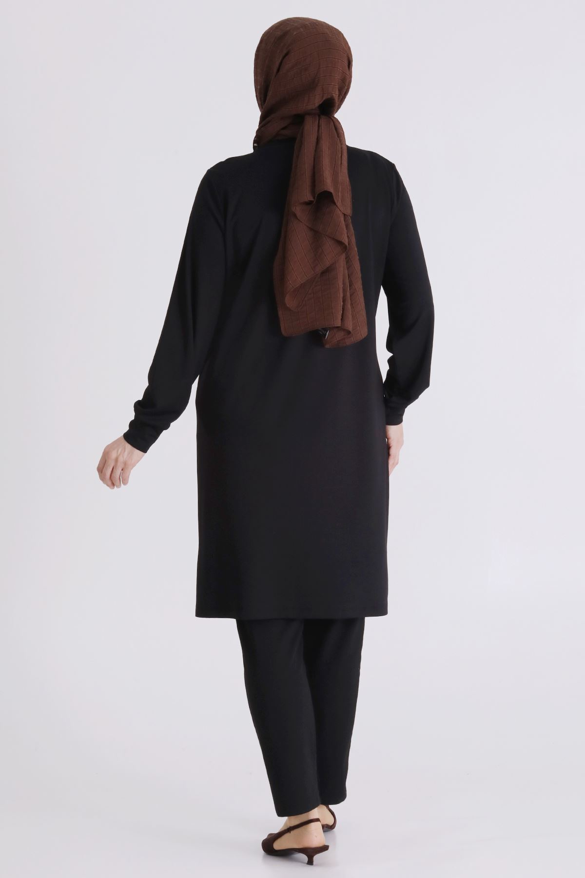 Büyük Beden Tesettür Tunik 2070 Siyah