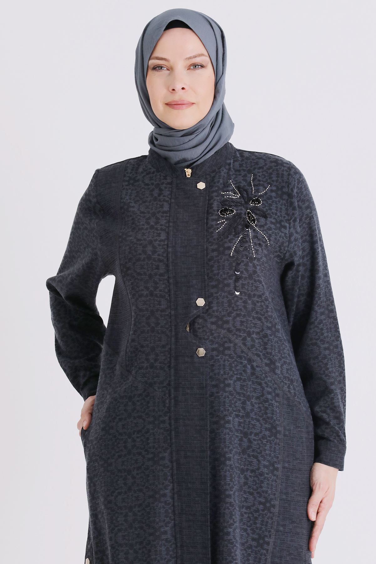 Büyük Beden Tesettür Kap 25150 Siyah
