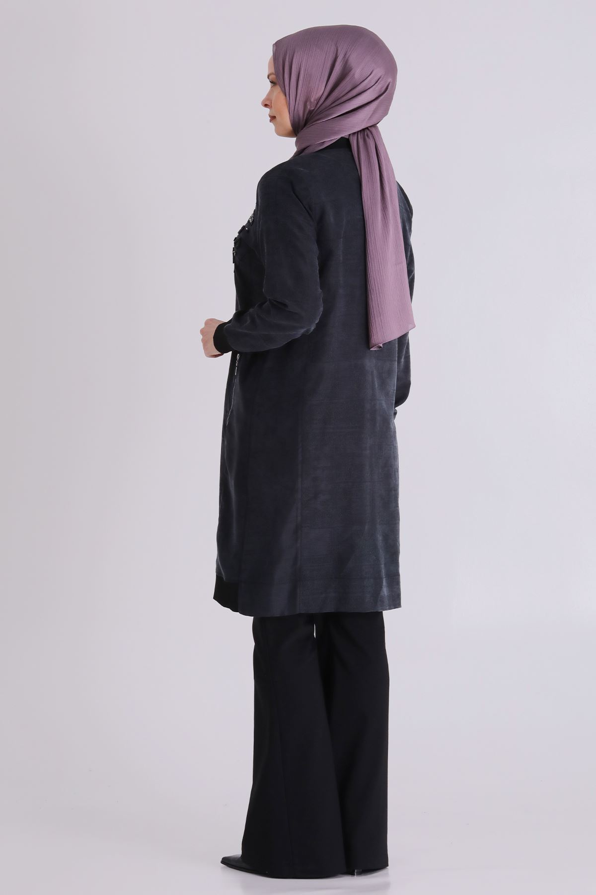 Büyük Beden Tesettür Kap 25149 Siyah