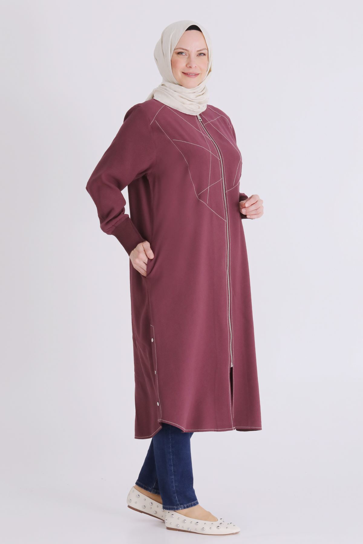 Büyük Beden Tesettür Kap 2553 Dut