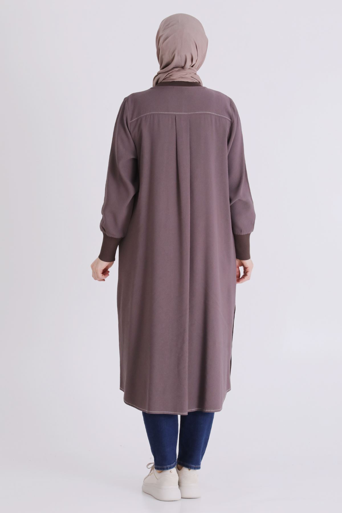 Büyük Beden Tesettür Kap 2553 Kakao