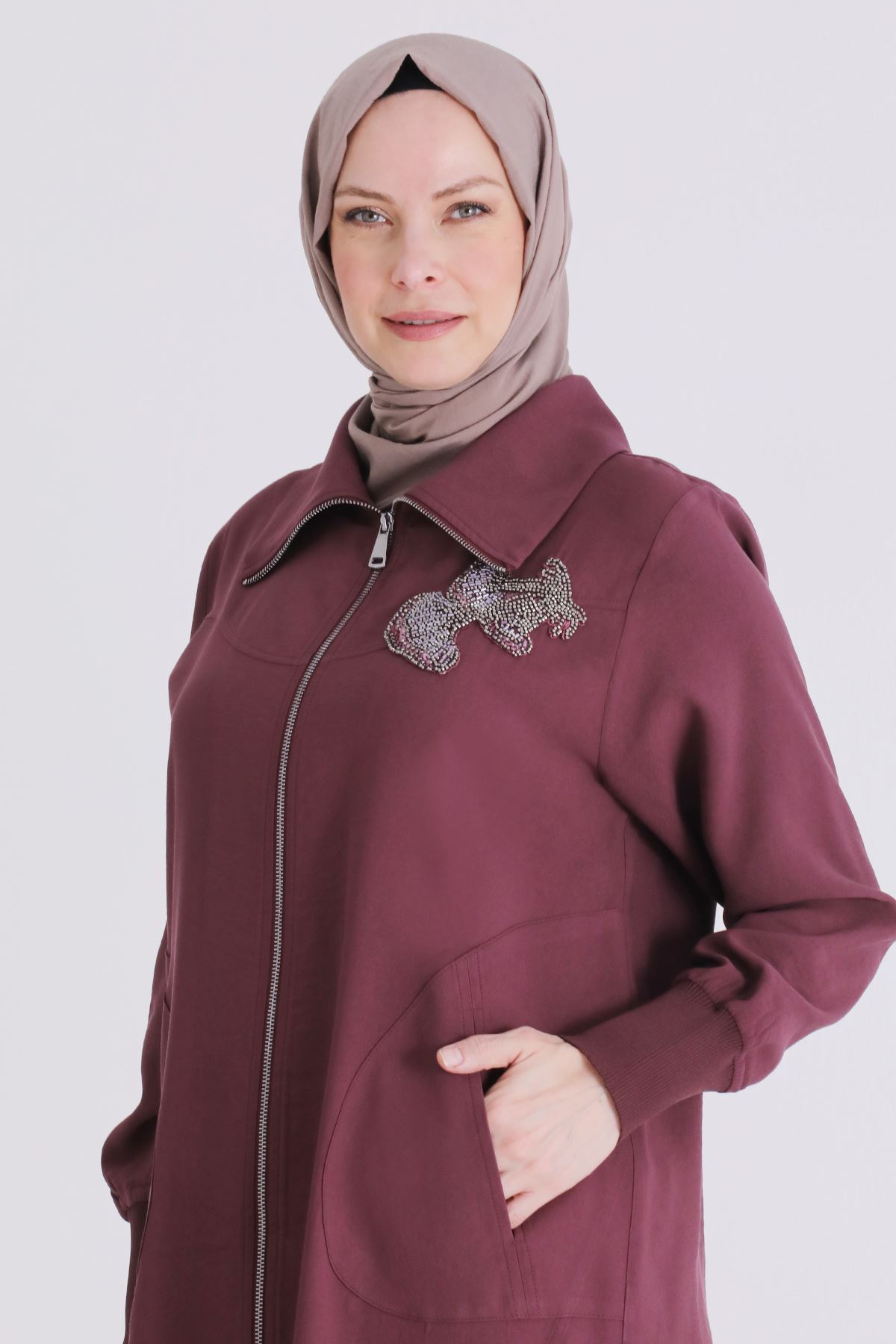 Büyük Beden Tesettür Kap 2556 Dut