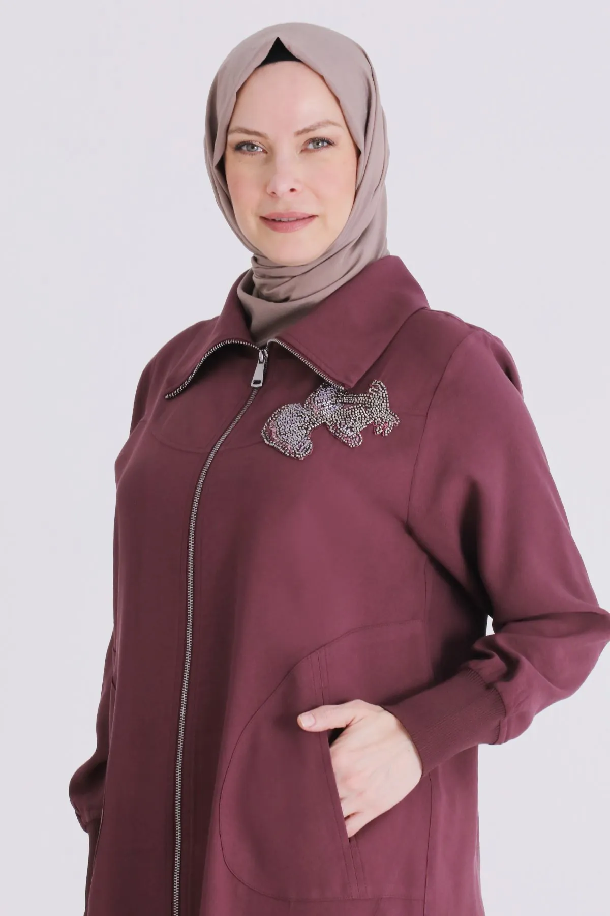 Büyük Beden Tesettür Kap 2556 Dut