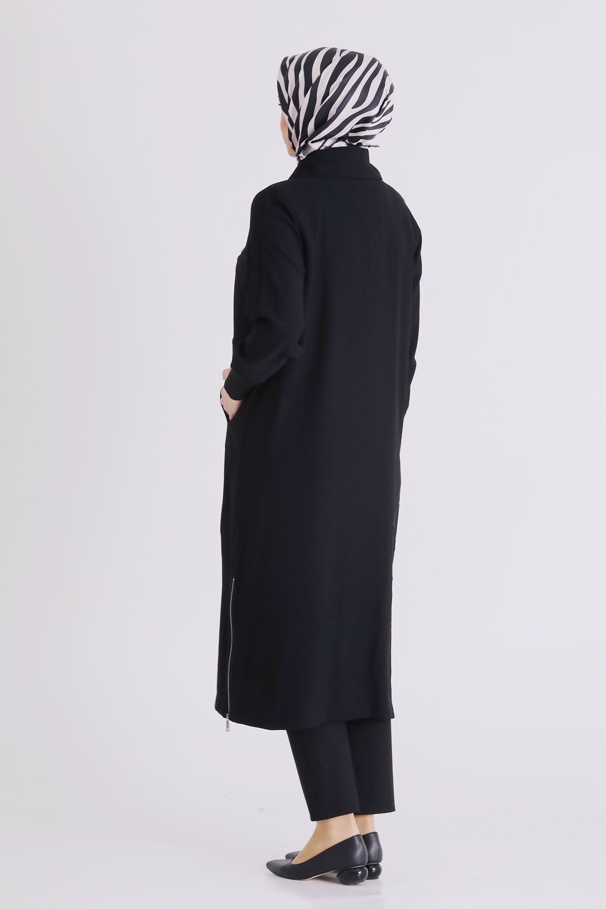 Büyük Beden Tesettür Kap 2556 Siyah