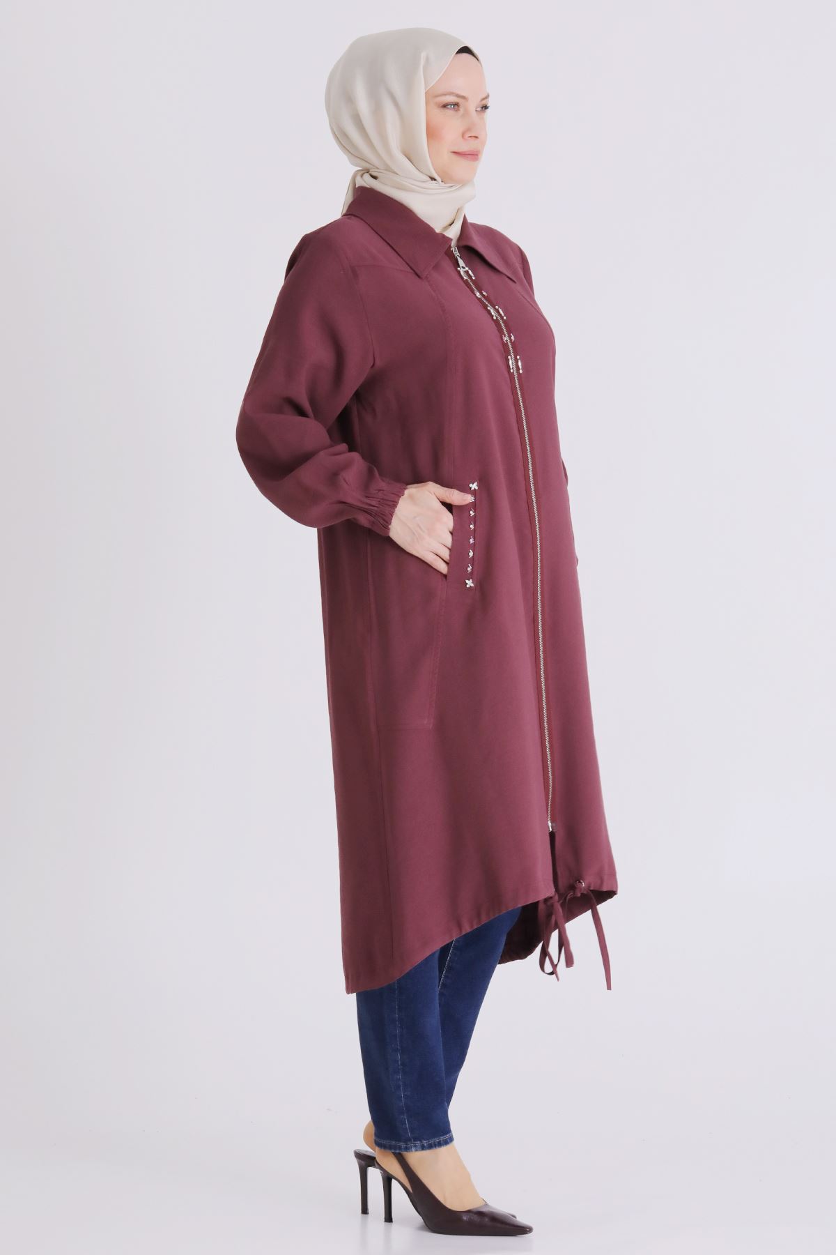 Büyük Beden Tesettür Kap 2555 Dut