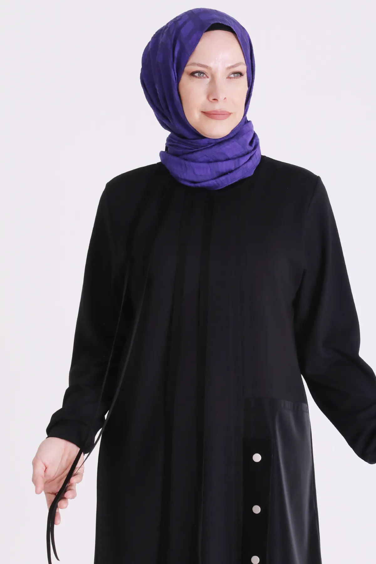Büyük Beden Tesettür Tunik 2083 Siyah
