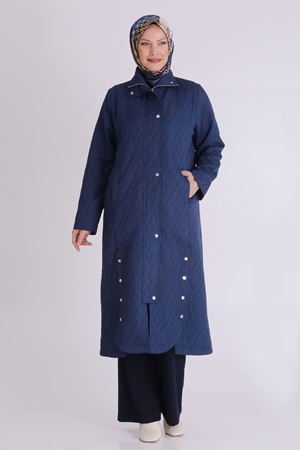 Büyük Beden Tesettür Kap 25135 Lacivert