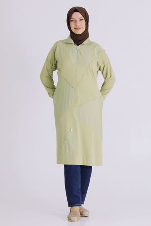 Büyük Beden Tesettür Tunik 20134 Ihlamur