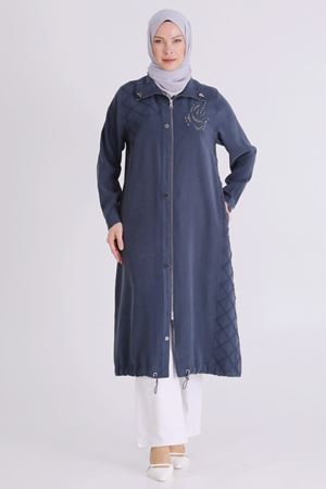 Büyük Beden Tesettür Kap 25146 Lacivert