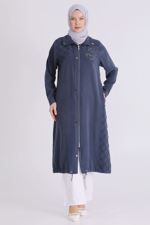 Büyük Beden Tesettür Kap 25146 Lacivert