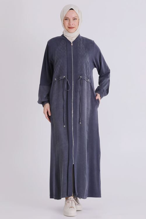 Büyük Beden Tesettür Ferace 28082 Lacivert