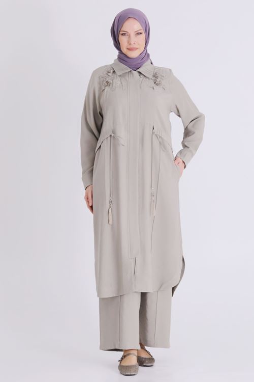 Büyük Beden Tesettür Pantolonlu Takım 35149 Küf