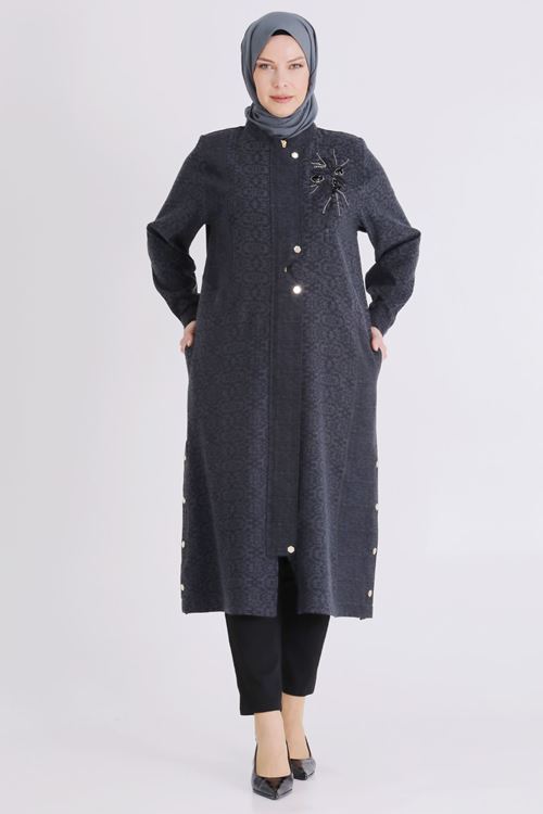 Büyük Beden Tesettür Kap 25150 Siyah