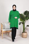 Büyük Beden Tesettür Çıtçıtlı Spor Tunik 2312 Benetton
