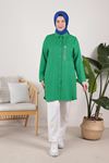 Büyük Beden Tesettür Keten Aerobin Tunik 2320 Benetton