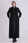 Büyük Beden Tesettür Ferace 28081 Siyah