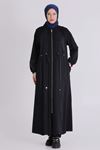 Büyük Beden Tesettür Ferace 28082 Siyah