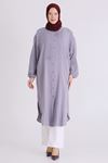 Büyük Beden Tesettür Tunik 2356 Gri