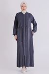 Büyük Beden Tesettür Ferace 28082 Lacivert