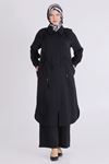 Büyük Beden Tesettür Pantolonlu Takım 35149 Siyah