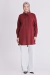 Büyük Beden Tesettür Tunik 23038 Bordo