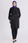 Büyük Beden Tesettür Tunik 20141 Siyah