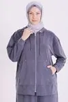 Büyük Beden Tesettür Pantolonlu Takım 3563 Lacivert