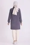 Büyük Beden Tesettür Tunik 2081 Duman Gri