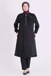 Büyük Beden Tesettür Tunik 2078 Siyah