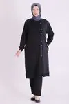 Büyük Beden Tesettür Tunik 2073 Siyah