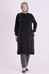 Büyük Beden Tesettür Tunik 2074 Siyah