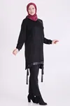 Büyük Beden Tesettür Tunik 2084 Siyah