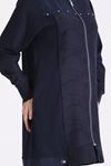 Büyük Beden Tesettür Pantolonlu Takım 35160 Lacivert
